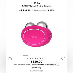 NEW IN BOX/ UNOPENED - FOREO BEAR FACIAL TONING DEVICE